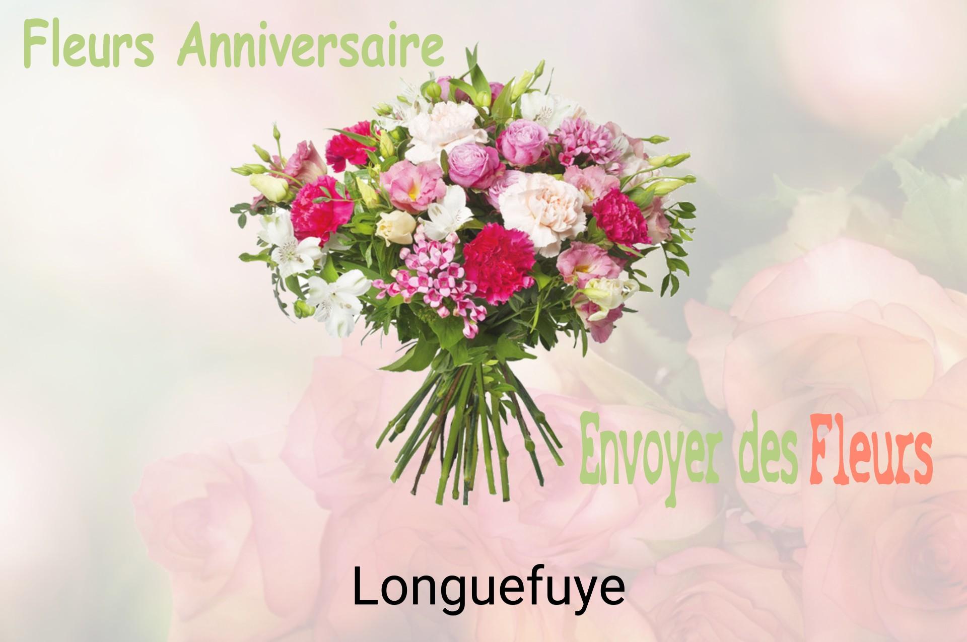Bouquet de fleurs d’anniversaire livré à Longuefuye